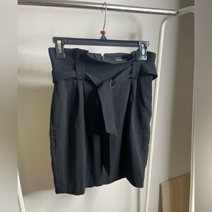 Express belt tie-front work skirt size 0